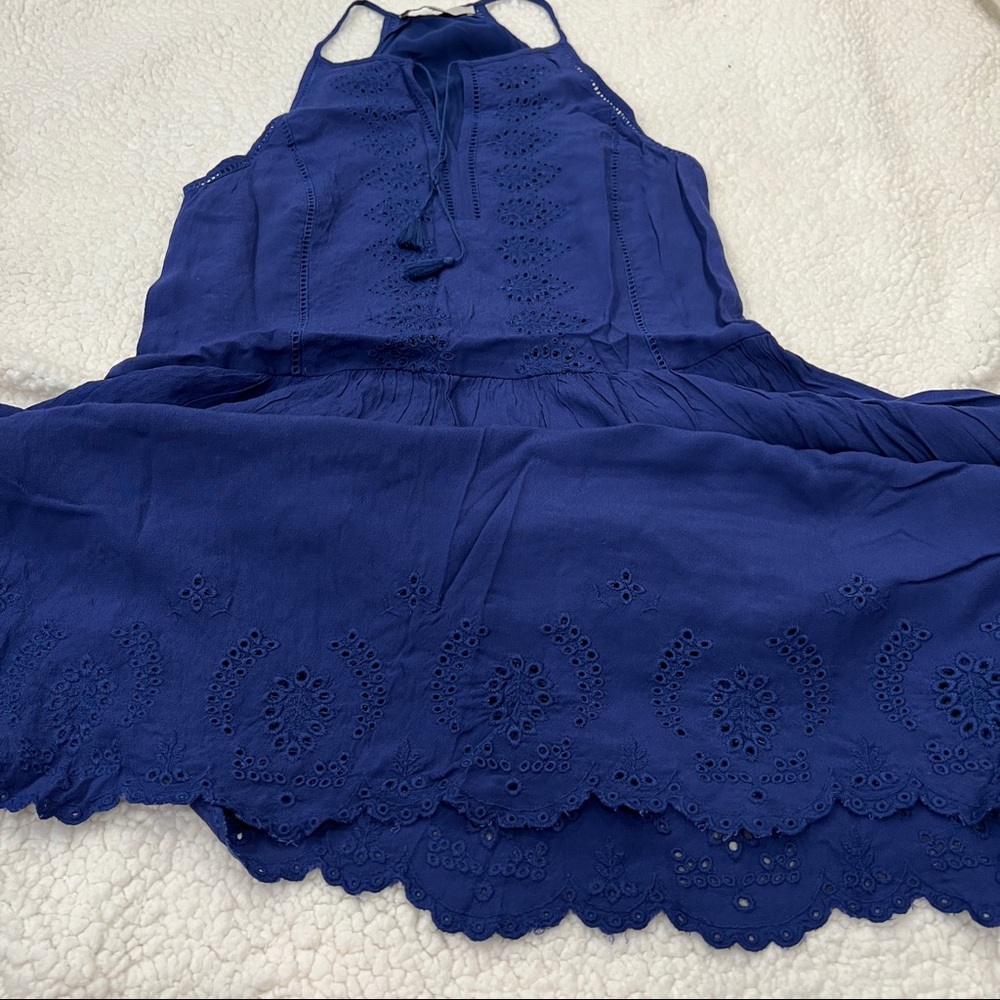 Loft - Racerback Style Blue Dress - Size Small - Picture 4 of 6
